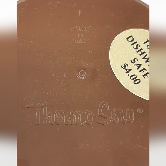 Vintage Walt Disney World Plastic Mug Thermo Serv Brown 6.25" Collectible - Picture 6 of 6